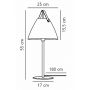 Nordlux Strap 46205003 lampa stołowa 1x40 W czarna zdj.2