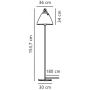 Nordlux Strap 46234001 lampa stojąca 1x40 W biała zdj.2