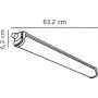 Nordlux Oakland 47726101 lampa garażowa 22 W 63.2 cm zdj.2