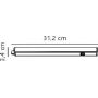 Nordlux Renton 47776101 lampa podszafkowa 1x4 W biała zdj.2