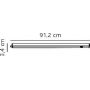 Nordlux Renton 47796101 lampa podszafkowa 1x11 W biała zdj.2