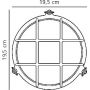 Nordlux Polperro 49021035 kinkiet zewnętrzny 1x12.5 W mosiądz zdj.2