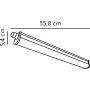 Nordlux Westport 49656110 lampa garażowa 10 W 55.8 cm zdj.2