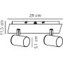 Nordlux Frida 49810101 lampa podsufitowa 2x35 W biała zdj.2
