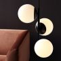 Nordlux Lilly 48603003 lampa wisząca 3x40 W biała-czarna zdj.3