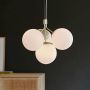 Nordlux Ivona 2112153035 lampa wisząca 4x28 W biała-mosiądz zdj.4