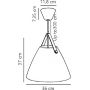Nordlux Strap 84343003 lampa wisząca 1x40 W czarna zdj.2