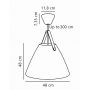 Nordlux Strap 84353001 lampa wisząca 1x40 W biała zdj.2