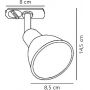 Nordlux SingleLink 86109903 lampa do szynoprzewodów 1x35 W czarny zdj.2