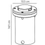 Nordlux Tilos 96409934 lampa najazdowa 1x5 W stal zdj.2