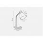 Nordlux Cyclone 73065001 lampa biurkowa 1x15 W biała zdj.2