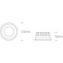 One Light Maronas 10109DWC plafon 1x9 W biały zdj.2