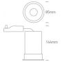 One Light Ankara 10109FW lampa do zabudowy 1x10 W biała zdj.3