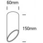 One Light Lindos 12105E1BGL lampa podsufitowa 1x10 W czarna-złota zdj.2