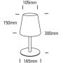 One Light Grewena 61084B lampa stołowa 1x2 W czarna zdj.2