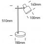 One Light Serena K 61116AB lampa biurkowa 1x10 W czarna zdj.2