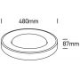 One Light Greta 62182BBRW plafon 1x40 W brązowy zdj.2