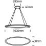 One Light Charma 63046W lampa wisząca 1x25 W biała zdj.2