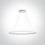 One Light Charma 63046W lampa wisząca 1x25 W biała zdj.1