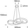 One Light Evia 63066AW lampa wisząca 1x40 W biała zdj.2