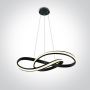 One Light Evia 63066AB lampa wisząca 1x40 W czarna zdj.1