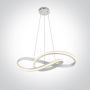 One Light Evia 63066AW lampa wisząca 1x40 W biała zdj.1