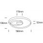 One Light Brig 63068BS lampa podsufitowa 1x30 W mosiądz zdj.2