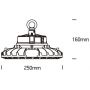 One Light Noah 63100NC lampa wisząca 1x100 W czarna zdj.2