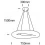 One Light Apidea 63110CW lampa wisząca 1x80 W biała zdj.2