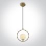 One Light Carla Z1 63116BBS lampa wisząca 1x9 W mosiądz zdj.1