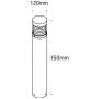 One Light Cona 67034ANW lampa stojąca zewnętrzna 1x15 W antracyt zdj.2