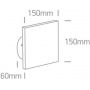 One Light Prevedos 67450AWW lampa ścienna 1x7 W biały zdj.2
