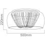 Orlicki Design Lexus OR80537 lampa podsufitowa x20 W chrom-przezroczysta zdj.2