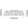 Orlicki Design Forina OR81060 plafon 1x48 W biały-chrom zdj.2