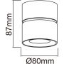 Orlicki Design Mone OR82197 lampa podsufitowa 1x7 W biała zdj.2