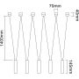 Orlicki Design Viva OR84337 lampa wisząca 5x3.5 W czarna zdj.2