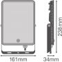 Osram Essential 4099854430176 naświetlacz 50 W 3000k biały-czarny zdj.2