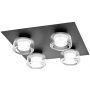 Osram Orbis Flame 4099854447945 lampa podsufitowa 4x5.5 W czarna zdj.4