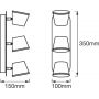 Osram LED Spot 4099854455087 kinkiet 3x7 W biały zdj.2