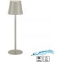 Leuchten Direkt Euria 1925040 lampa stołowa 1x3 W szara zdj.5