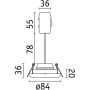 Paulmann Lanati 92237 lampa do zabudowy 3x6 W czarna-drewno zdj.2