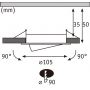 Paulmann Anmus 92254 lampa do zabudowy 3x5 W biała zdj.2