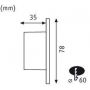 Paulmann Wall LED 92924 lampa przypodłogowa 1x1.1 W biała zdj.2