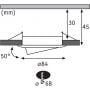 Paulmann Nova 93081 lampa do zabudowy 3x6 W czarny zdj.2