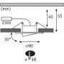 Paulmann Calla 93096 lampa do zabudowy 3x5 W czarny zdj.2