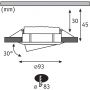 Paulmann Nova 93681 lampa do zabudowy 1x6 W biały zdj.2