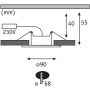 Paulmann Calla 99936 lampa do zabudowy 1x5 W biały zdj.2