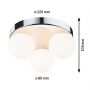 Paulmann Gove PL71062 lampa podsufitowa 3x20 W chrom zdj.2