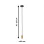 Paulmann Ravi PL71134 lampa wisząca 1x60 W złota zdj.2
