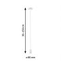 Paulmann Ravi PL71135 lampa wisząca 1x60 W biała zdj.2